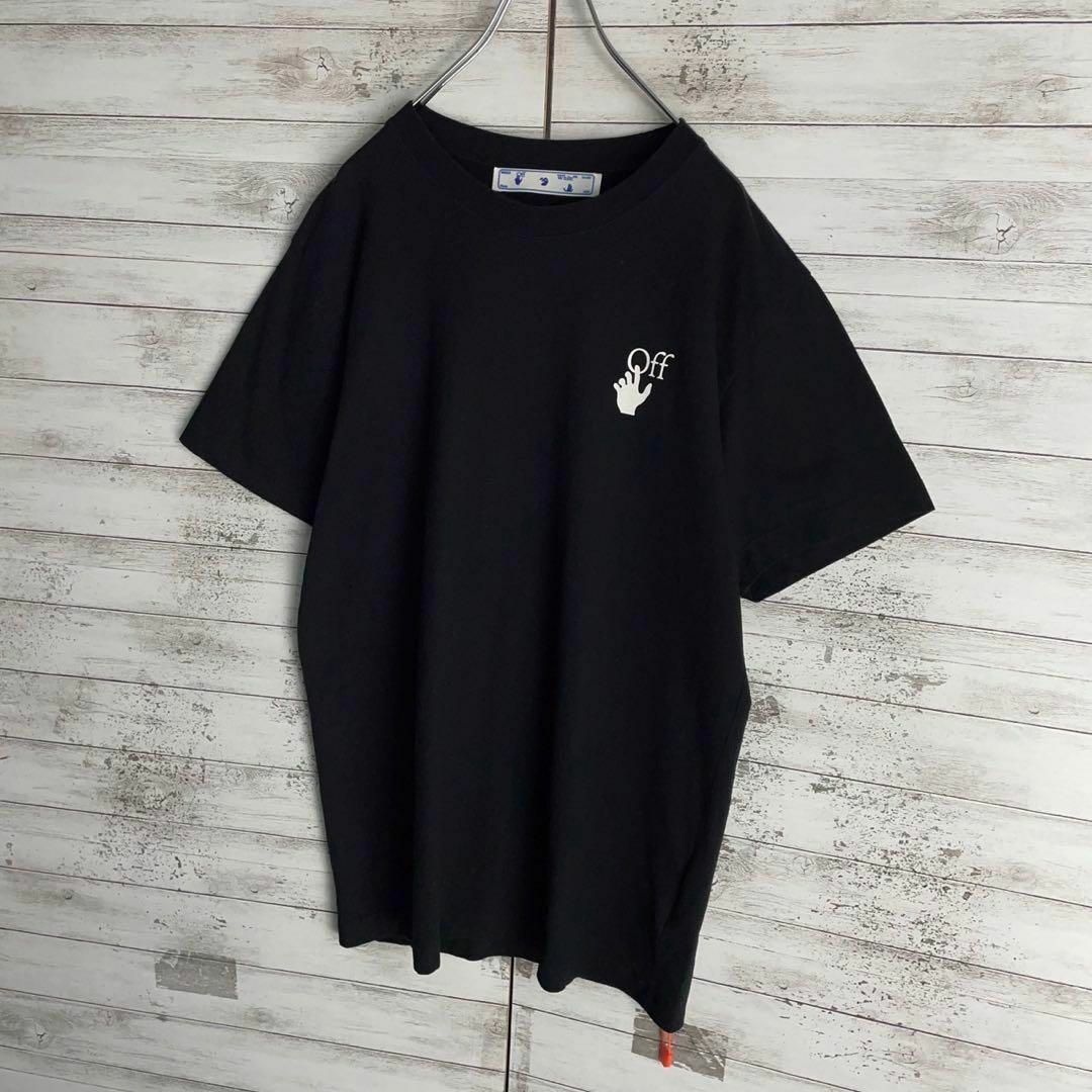 OFF-WHITE(オフホワイト)の9432【QRタグ正規品確認済み】オフホワイト☆バックプリントtシャツ　美品 メンズのトップス(Tシャツ/カットソー(半袖/袖なし))の商品写真