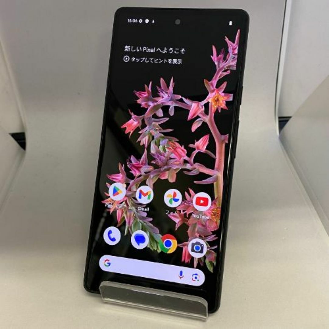 Google(グーグル)の【中古品】Google Pixel 6 Softbank SIMロック解除済 128GB ブラック スマホ/家電/カメラのスマートフォン/携帯電話(スマートフォン本体)の商品写真