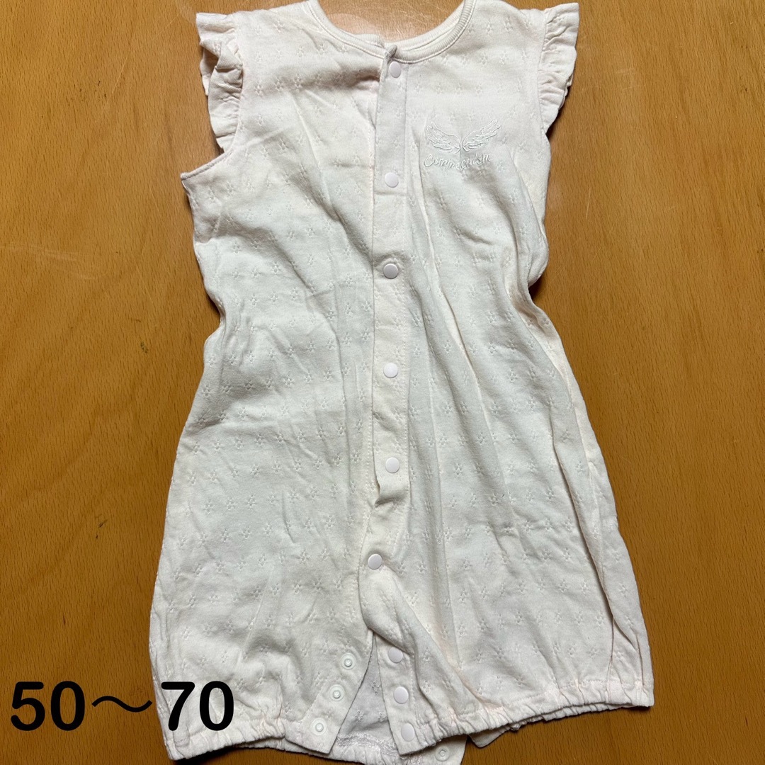 女の子用 半袖ロンパース6点セット キッズ/ベビー/マタニティのベビー服(~85cm)(ロンパース)の商品写真