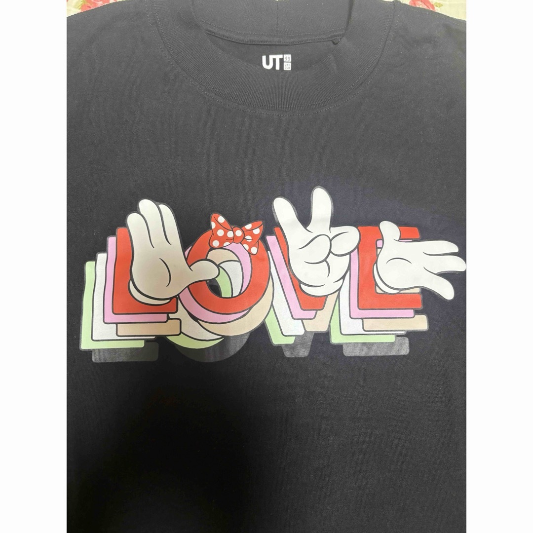 UNIQLO(ユニクロ)の【美品】ユニクロ　ディズニーラブ　ミニーアンブッシュ　Tシャツ レディースのトップス(Tシャツ(半袖/袖なし))の商品写真