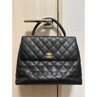 ■シャネル CHANEL ケリーバッグ ハンドバッグ マトラッセ キャビアスキン