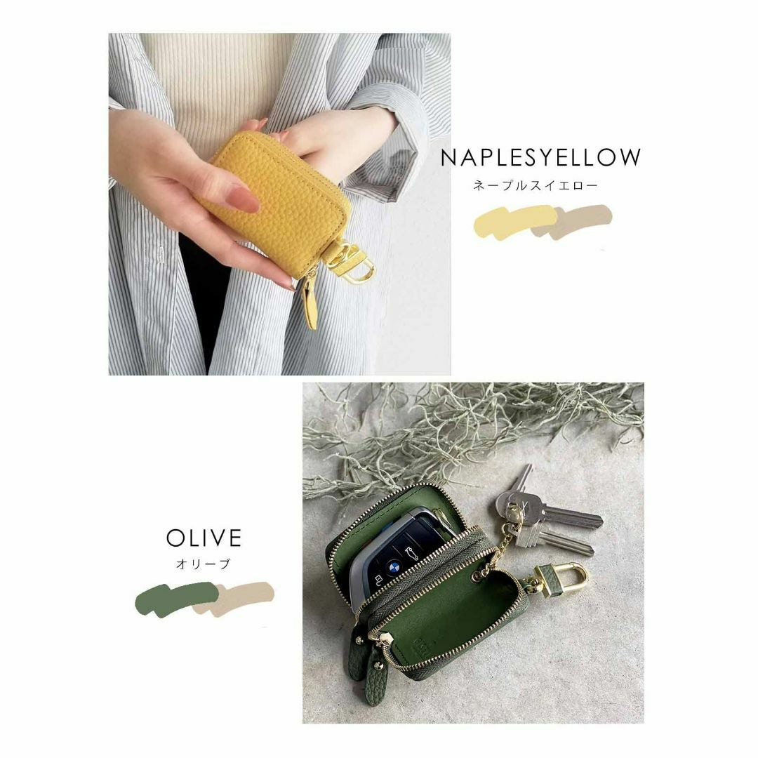 【色: Naples yellow/ネープルスイエロー】[ジゼル] キーケース  レディースのバッグ(その他)の商品写真