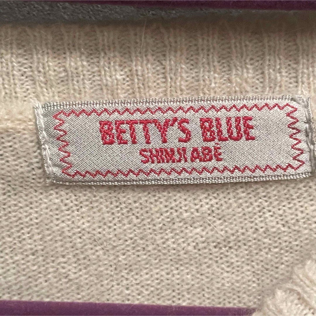 BETTY'S BLUE(ベティーズブルー)のBETTY'S BLUE べティーズブルー 半袖ニットセーター size 9 レディースのトップス(ニット/セーター)の商品写真