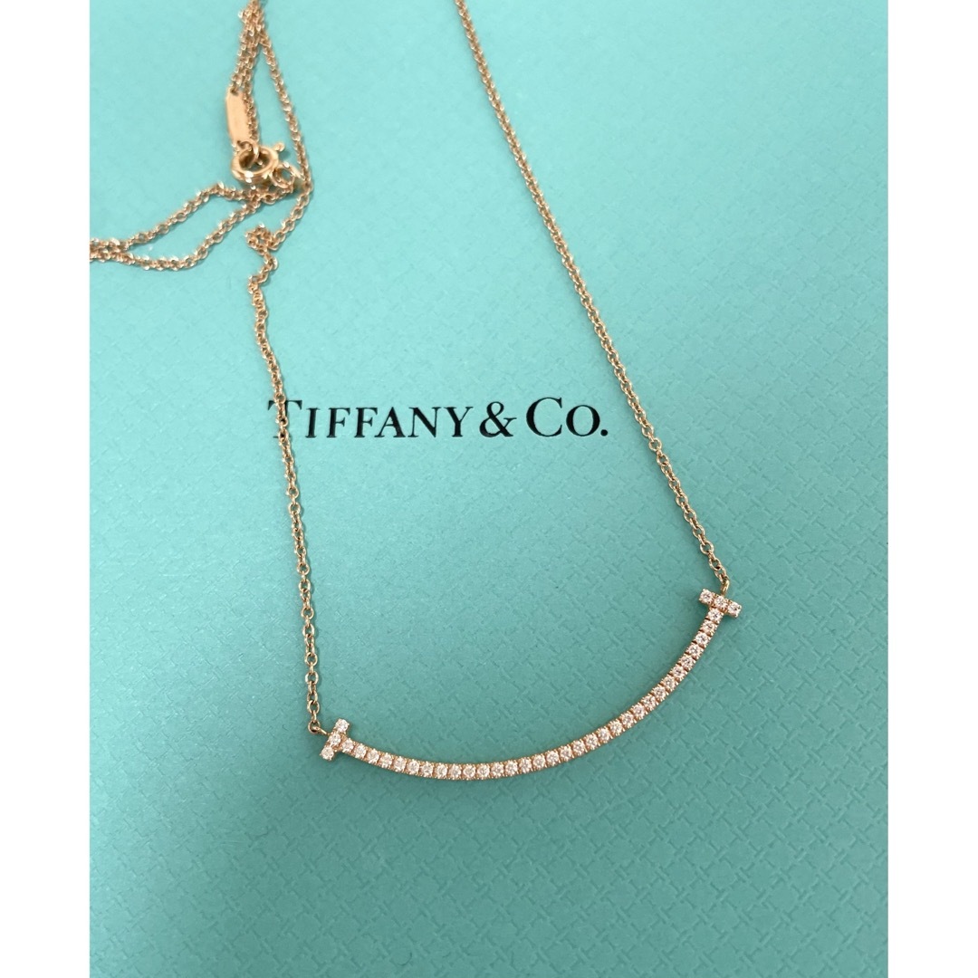 Tiffany & Co.(ティファニー)のティファニー Tiffany◇Tスマイル ネックレス PG ダイヤ レディースのアクセサリー(ネックレス)の商品写真