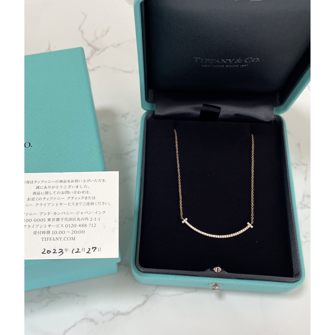 Tiffany & Co.(ティファニー)のティファニー Tiffany◇Tスマイル ネックレス PG ダイヤ レディースのアクセサリー(ネックレス)の商品写真