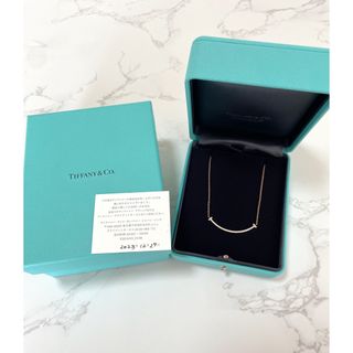 ティファニー(Tiffany & Co.)のティファニー Tiffany◇Tスマイル ネックレス PG ダイヤ(ネックレス)