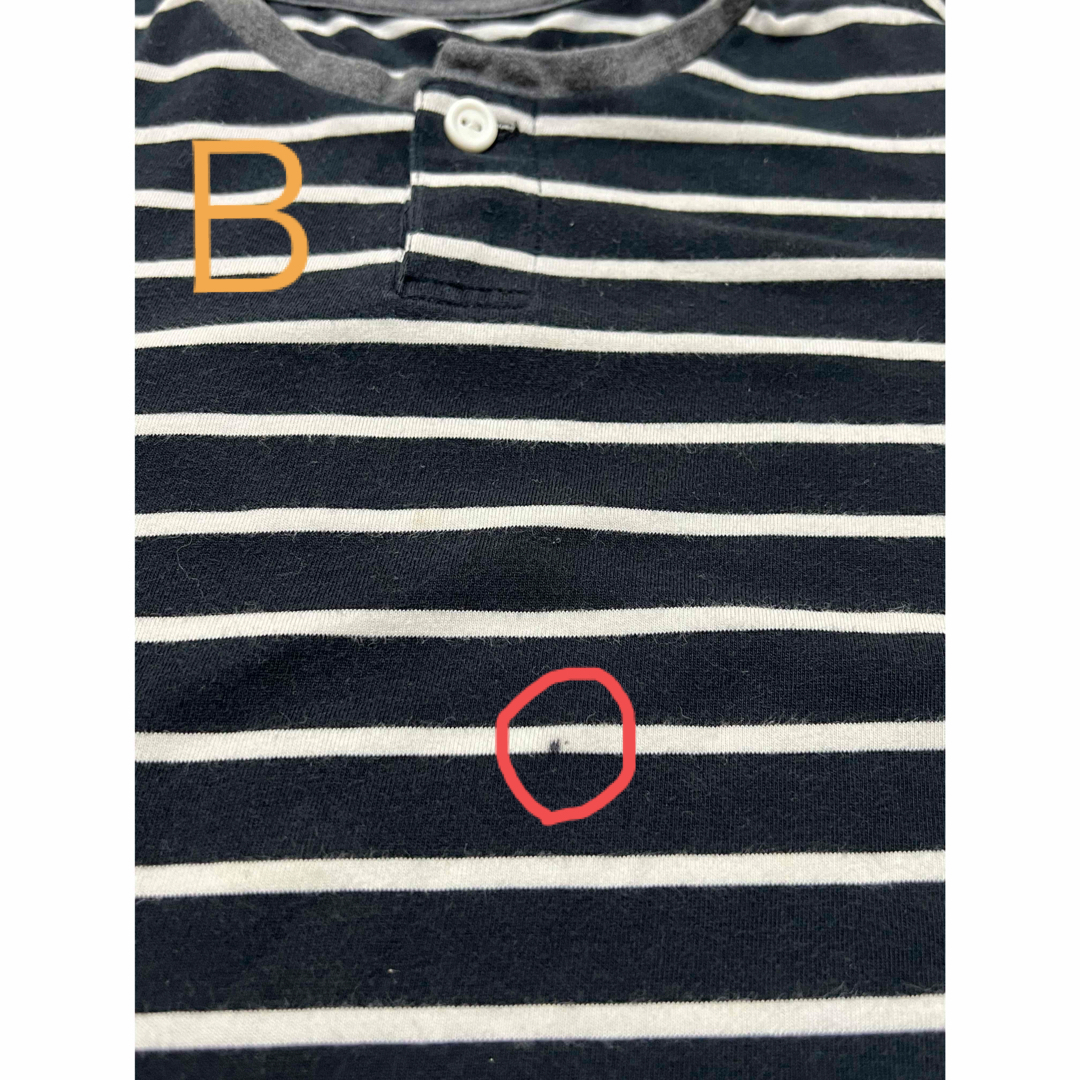 UNIQLO(ユニクロ)のボーダーシャツ　半袖　２枚セット　子供　UNIQLO キッズ/ベビー/マタニティのキッズ服男の子用(90cm~)(Tシャツ/カットソー)の商品写真