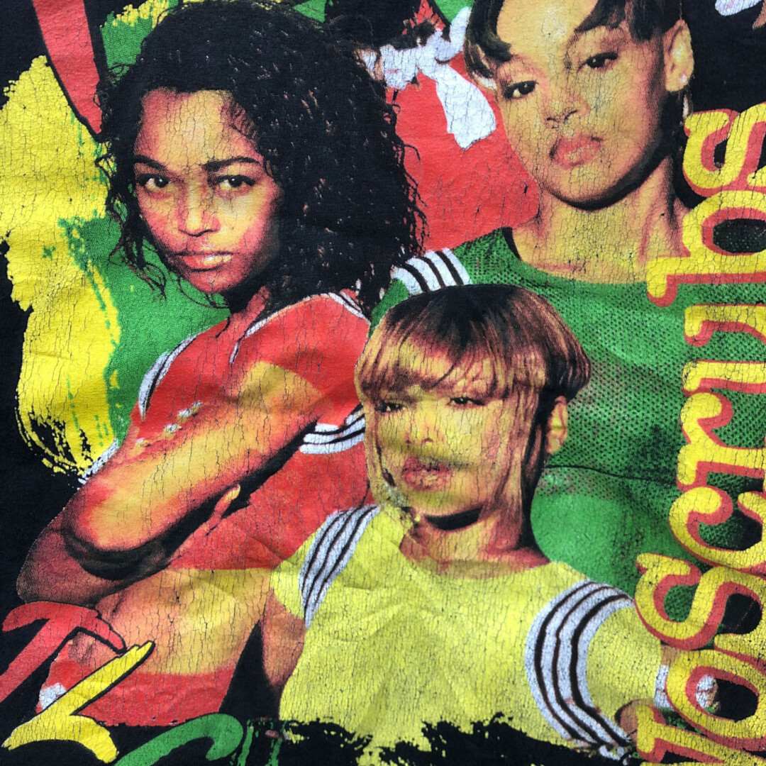 TLC No Scrubs 半袖Ｔシャツ ブラック (メンズ 2XL) 中古 古着 Q6490 メンズのトップス(Tシャツ/カットソー(半袖/袖なし))の商品写真