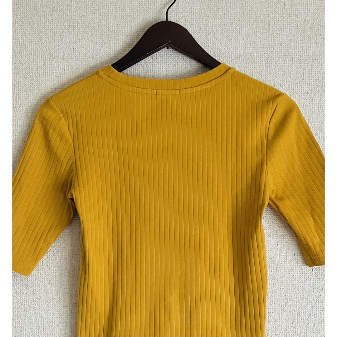 GU(ジーユー)の◎GU＃リブ編みトップス☆Sサイズ レディースのトップス(Tシャツ(半袖/袖なし))の商品写真