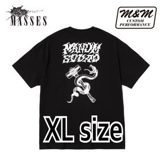 M&M×MASSES エムアンドエム　マシス　Tシャツ BLACK XLサイズ