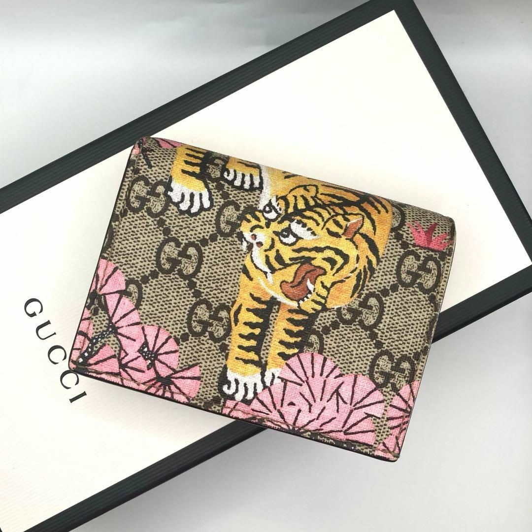 Gucci(グッチ)の✨美品＆希少品‼️✨グッチ ＧＧスプリーム ベンガル コンパクトウォレット メンズのファッション小物(折り財布)の商品写真