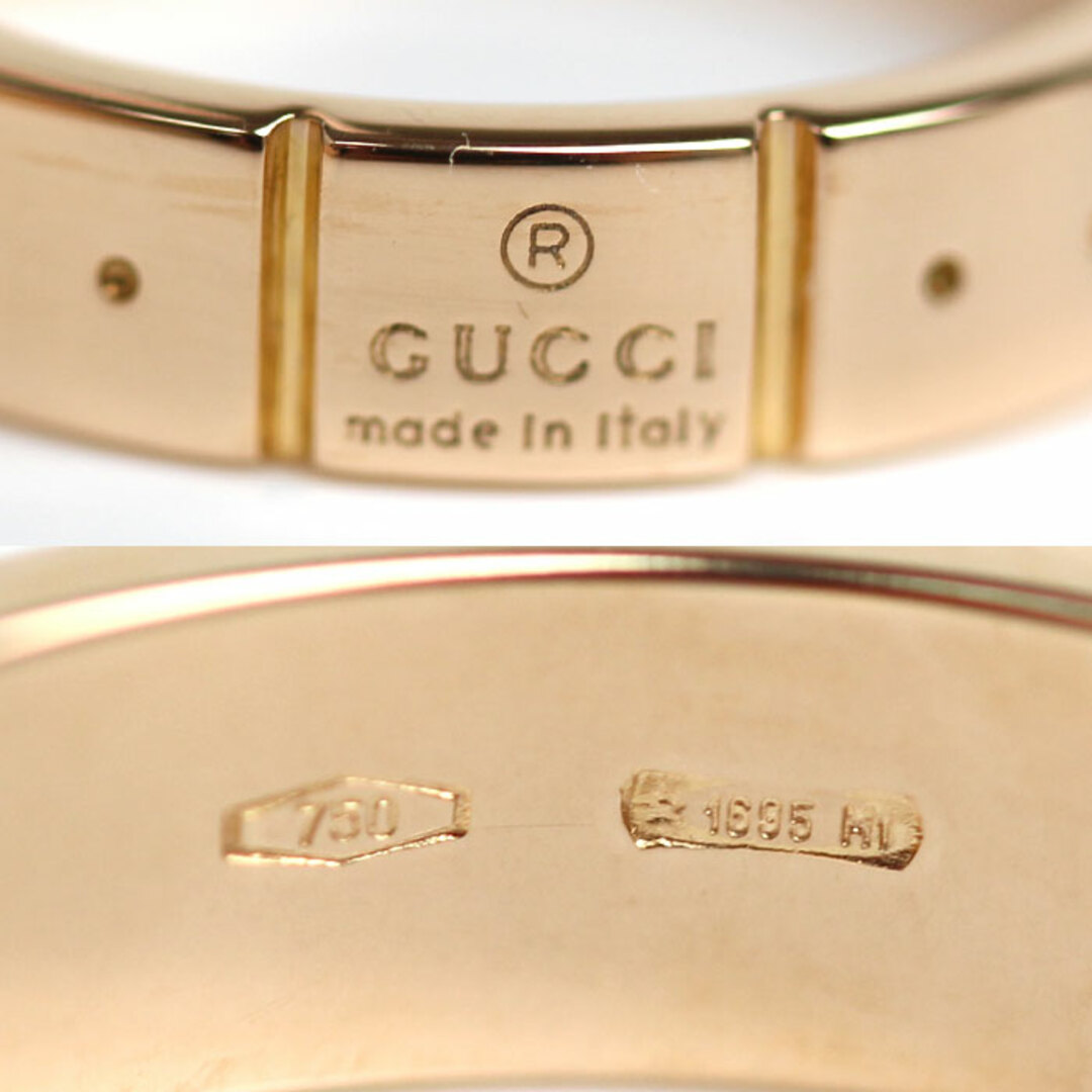 Gucci(グッチ)のGUCCI グッチ K18PG ピンクゴールド アイコン アモール リング・指輪 8.5号 3.4g レディース【中古】 レディースのアクセサリー(リング(指輪))の商品写真