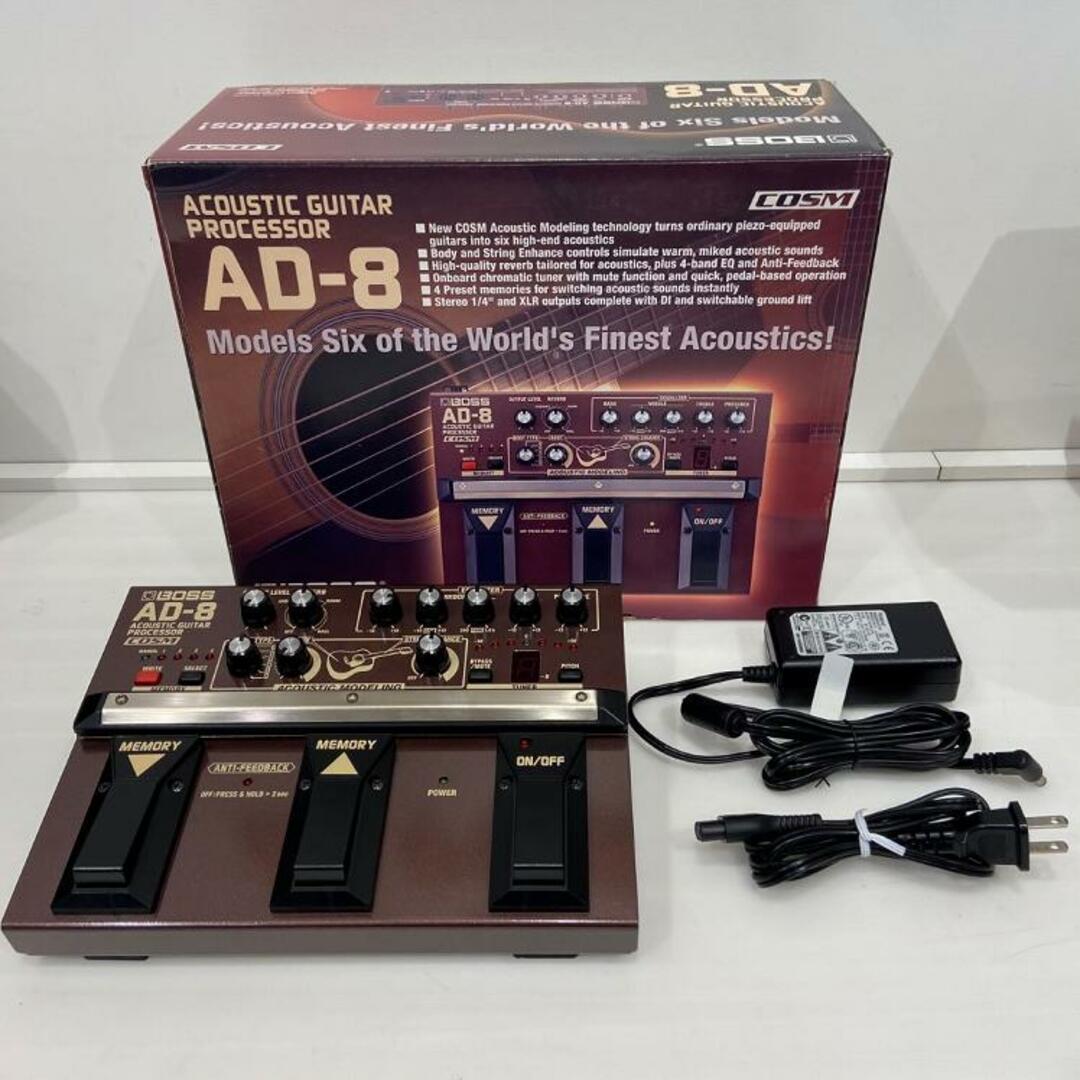 BOSS(ボス)のBOSS（ボス）/AD-8　Acoustic Guitar Processor ACアダプター付属 【中古】【USED】アコースティック・ギター用エフェクターアコースティック・ギター用マルチエフェクター【COCOSA熊本店】 楽器のギター(エフェクター)の商品写真