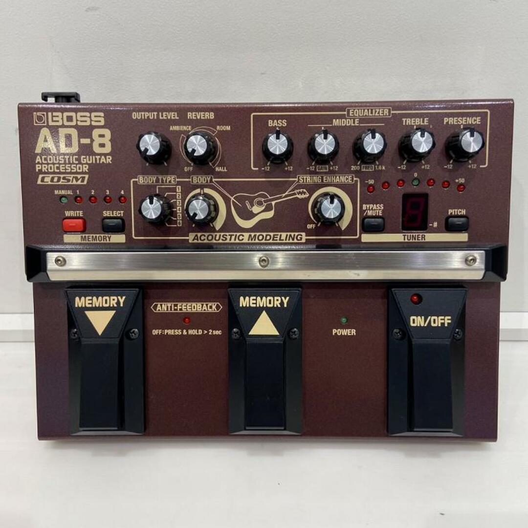 BOSS(ボス)のBOSS（ボス）/AD-8　Acoustic Guitar Processor ACアダプター付属 【中古】【USED】アコースティック・ギター用エフェクターアコースティック・ギター用マルチエフェクター【COCOSA熊本店】 楽器のギター(エフェクター)の商品写真