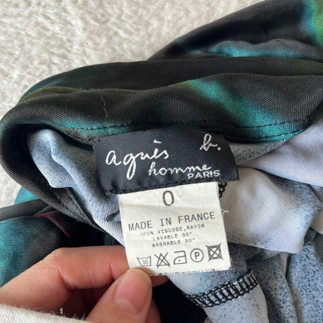 agnes b.(アニエスベー)のagnes b. アニエスベー　総柄　シャツ　マルチカラー　0 S 半袖 メンズのトップス(Tシャツ/カットソー(半袖/袖なし))の商品写真