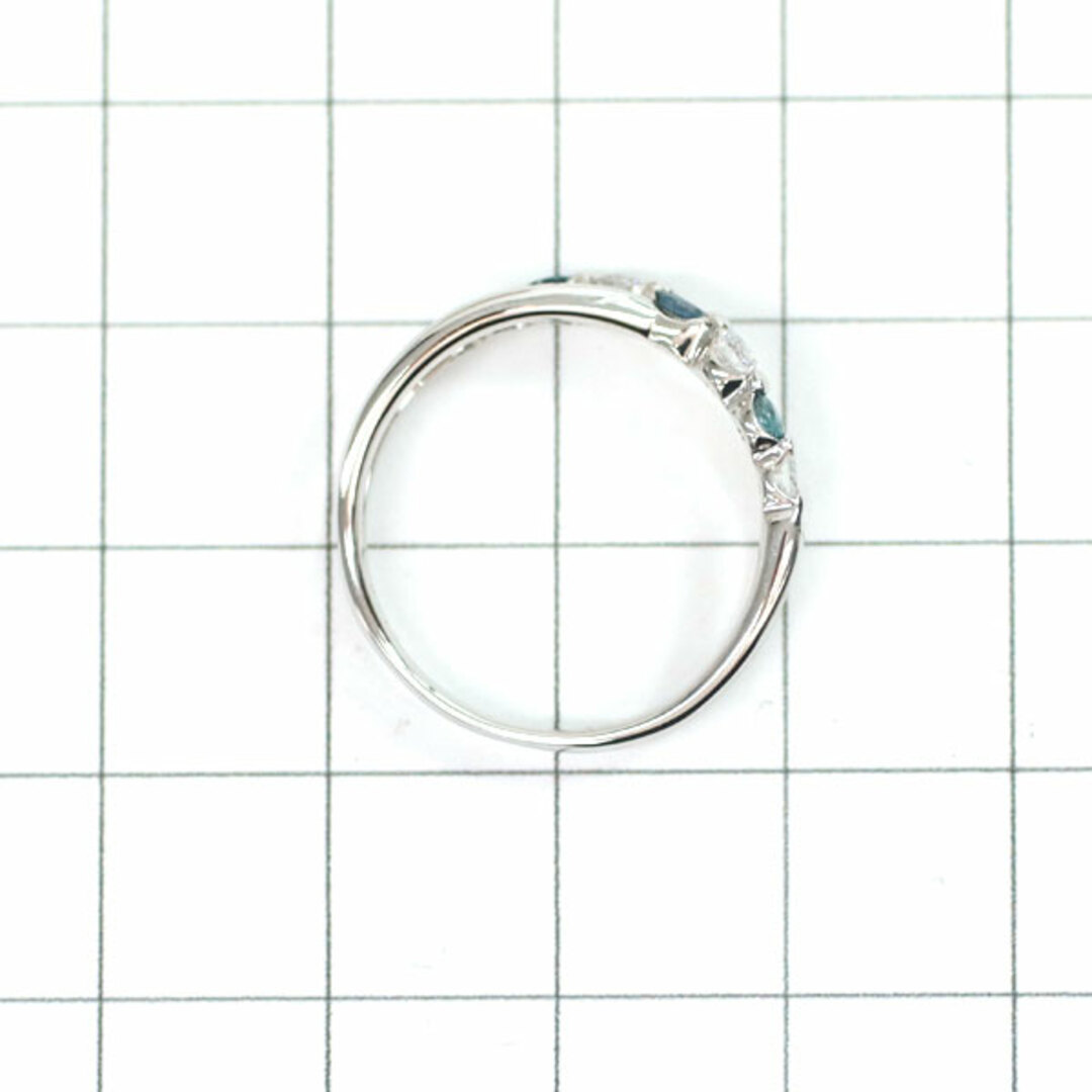希少 Pt900 アレキサンドライト ダイヤモンド リング 0.17ct D0.20ct レディースのアクセサリー(リング(指輪))の商品写真