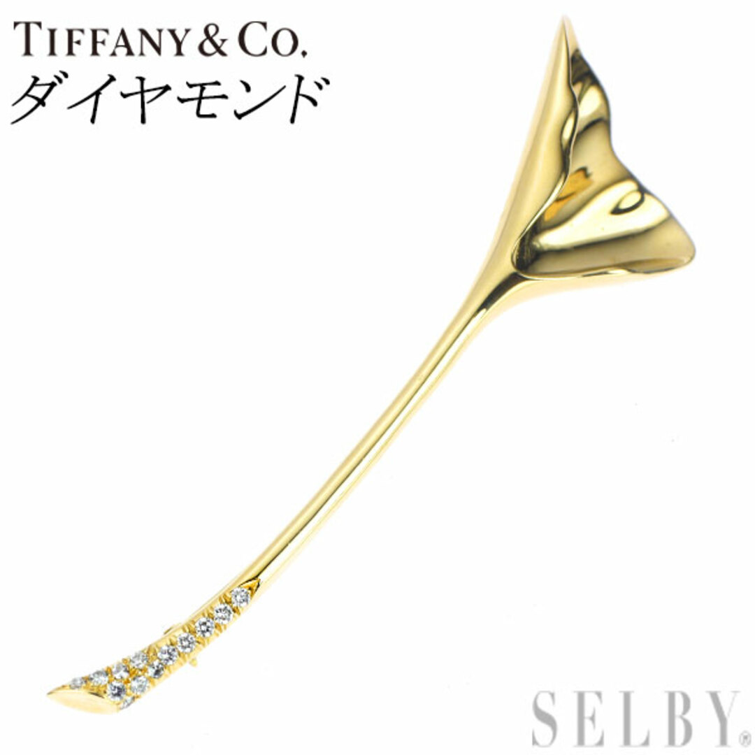 Tiffany & Co.(ティファニー)のティファニー K18YG ダイヤモンド ブローチ レディースのアクセサリー(ブローチ/コサージュ)の商品写真