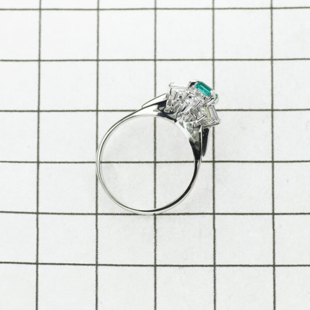 Pt900 エメラルド ダイヤモンド リング 0.41ct D0.42ct レディースのアクセサリー(リング(指輪))の商品写真