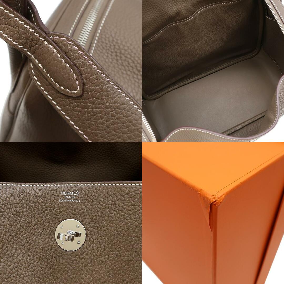 Hermes(エルメス)のエルメス HERMES 2WAYバッグ リンディ30 トリヨンクレマンス エトゥープ シルバー金具 グレージュ  C刻印 【箱】【中古】 レディースのバッグ(ショルダーバッグ)の商品写真