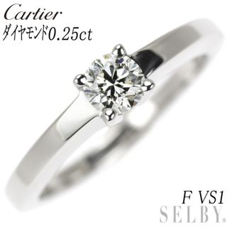 カルティエ(Cartier)のカルティエ Pt950 ダイヤモンド リング 0.25ct F VS1 デクラレーションダムール 47号(リング(指輪))