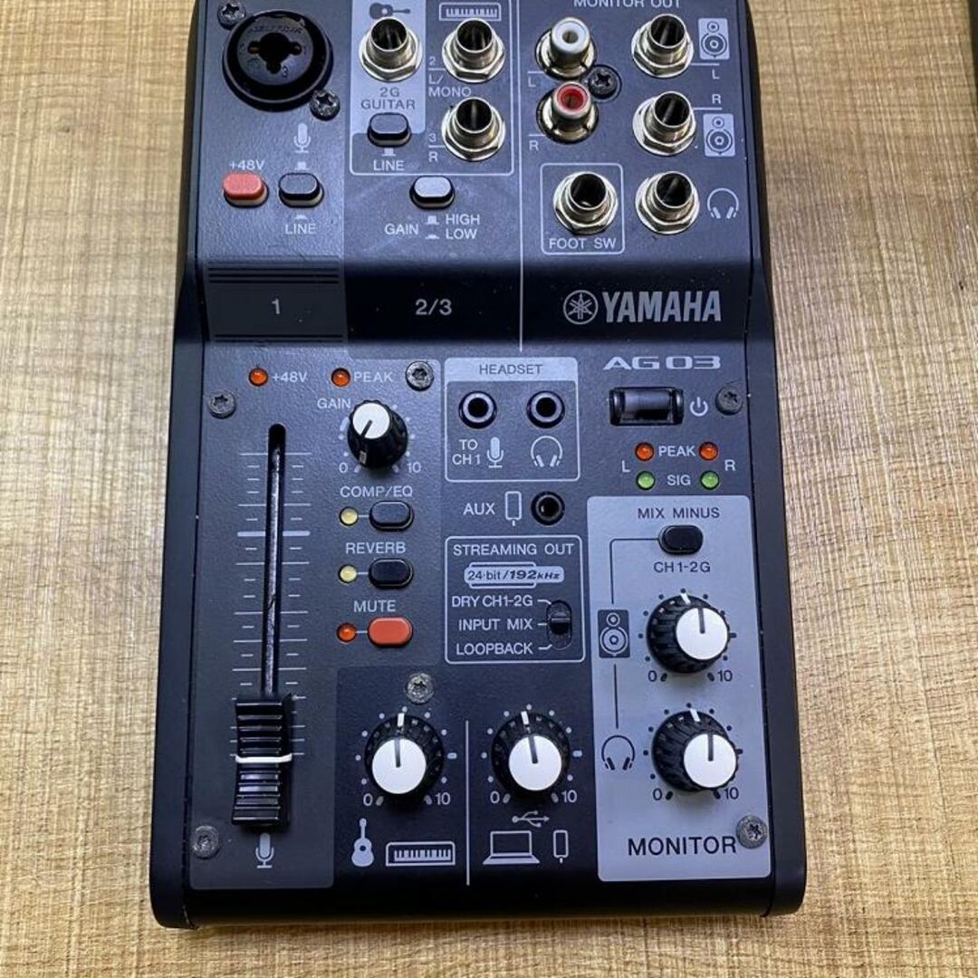 ヤマハ(ヤマハ)のYAMAHA（ヤマハ）/AG03MK2(配信から楽曲制作まで幅広く使える!!) 【中古】【USED】オーディオ・インターフェースUSBタイプ【三宮オーパ店】 楽器のDTM/DAW(オーディオインターフェイス)の商品写真