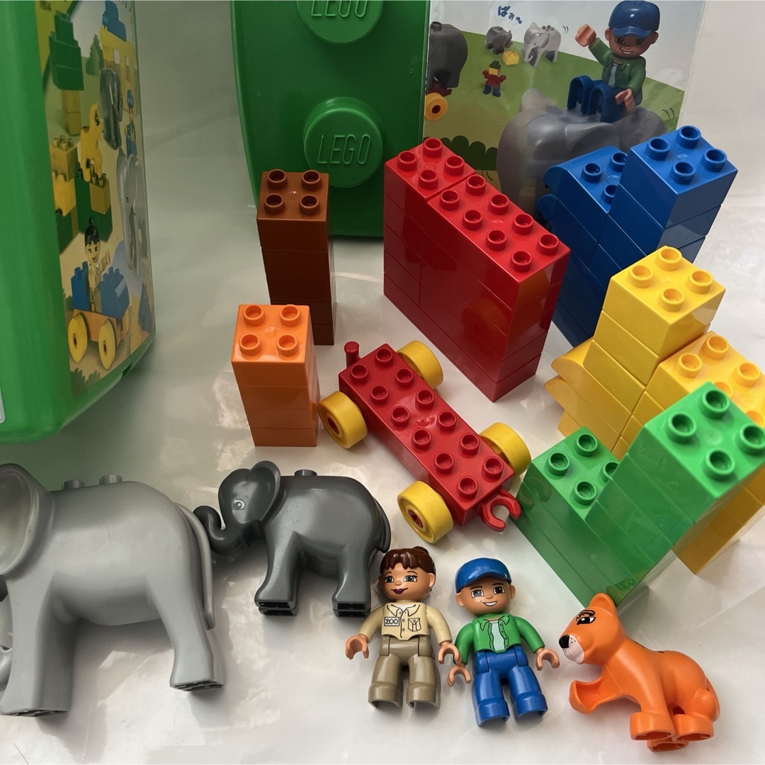 Lego(レゴ)のLEGOレゴ　デュプロ ぞうさんのバケツ 緑　7614 (旧バージョン) キッズ/ベビー/マタニティのおもちゃ(積み木/ブロック)の商品写真
