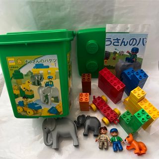 レゴ(Lego)のLEGOレゴ　デュプロ ぞうさんのバケツ 緑　7614 (旧バージョン)(積み木/ブロック)