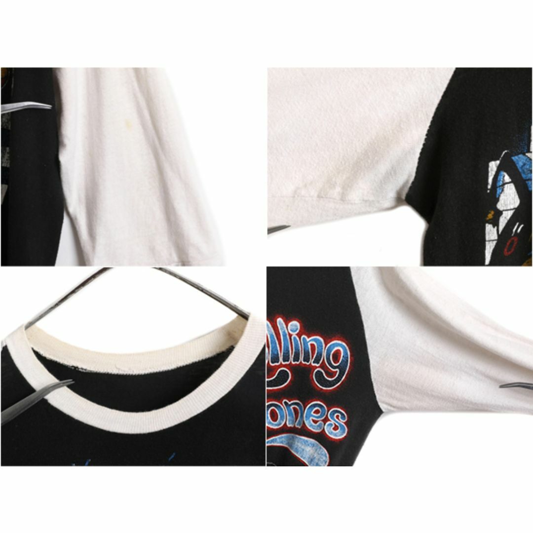 パキ綿 80s ★ ピンクフロイド ツアー プリント ベースボール Tシャツ メンズ S / 80年代 ヴィンテージ PINK FLOYD 当時物 バンド ラグラン メンズのトップス(Tシャツ/カットソー(七分/長袖))の商品写真