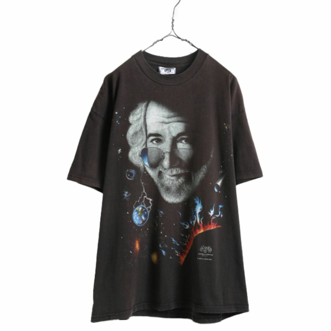 90s USA製 ★ グレイトフルデッド ジェリーガルシア フォト プリント Tシャツ メンズ XL 90年代 GRATEFUL DEAD オフィシャル バンド ロック メンズのトップス(Tシャツ/カットソー(半袖/袖なし))の商品写真