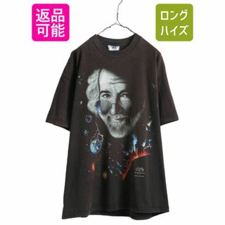 90s USA製 ★ グレイトフルデッド ジェリーガルシア フォト プリント Tシャツ メンズ XL 90年代 GRATEFUL DEAD オフィシャル バンド ロック(Tシャツ/カットソー(半袖/袖なし))