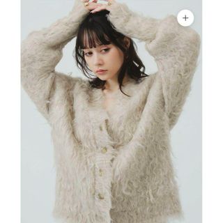 アマイル(AMAIL)のTHE TOE　PIGALLE SHAGGY CARDIGAN M size(カーディガン)