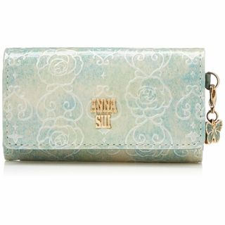 【色: ミント】[ANNA SUI] [アナスイ] ローズハート キーケース レ(その他)