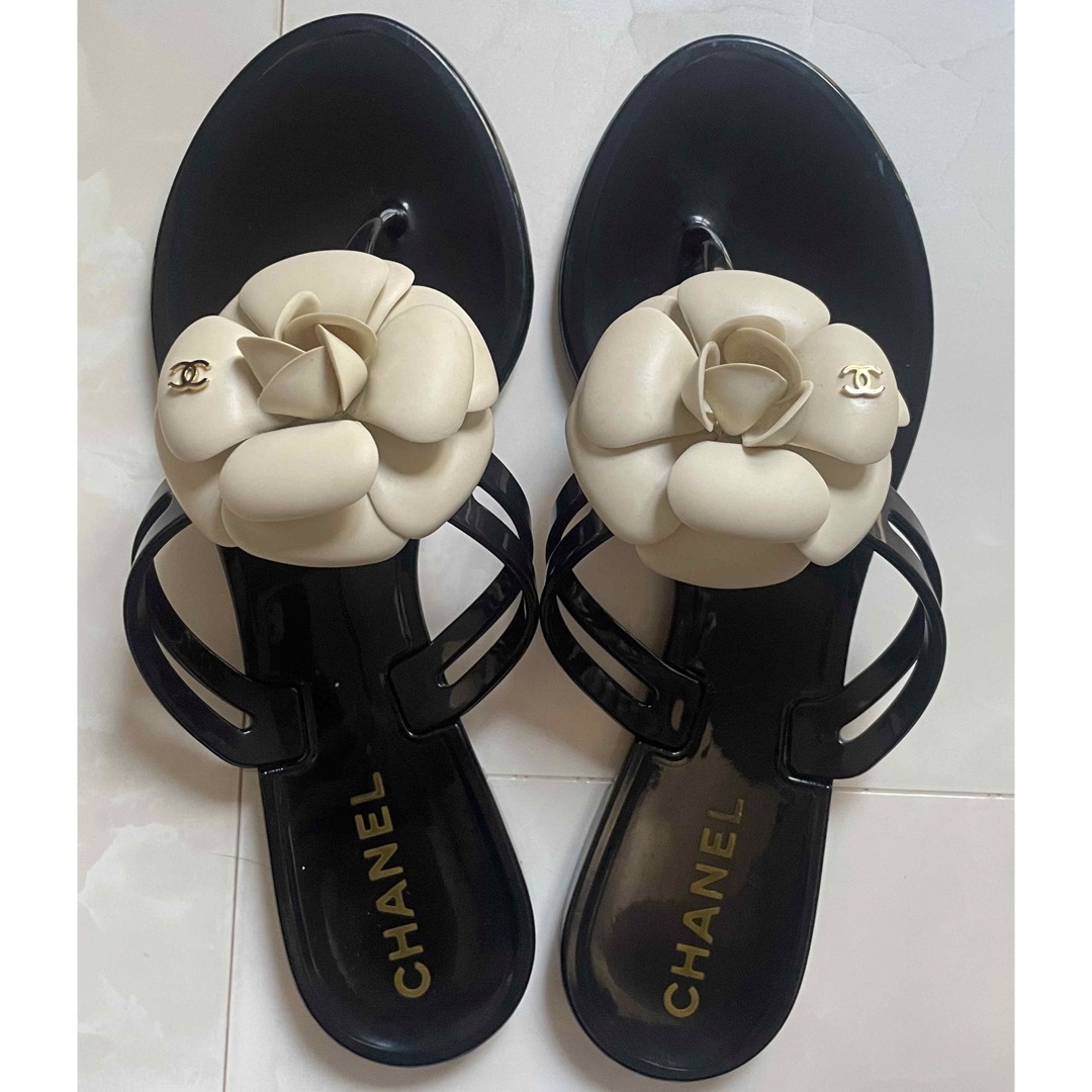 CHANEL - 美品 シャネル サンダル カメリア 【36】の通販 by CHANEL - 美品 シャネル サンダル カメリア 【36】の通販 by