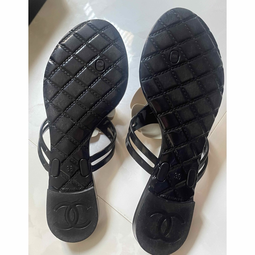 CHANEL - 美品 シャネル サンダル カメリア 【36】の通販 by CHANEL - 美品 シャネル サンダル カメリア 【36】の通販 by