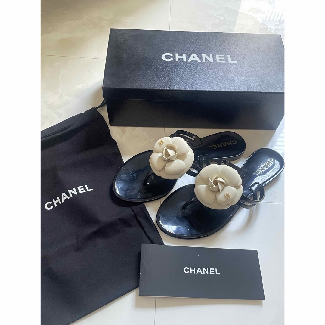 CHANEL - 美品 シャネル サンダル カメリア 【36】の通販 by CHANEL - 美品 シャネル サンダル カメリア 【36】の通販 by