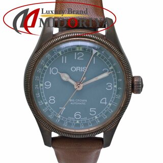 ORIS - ORIS オリス ビッグクラウン ポインターデイト 0175477493167 ステンレススチールx革 メンズ/130143【中古】【腕時計】