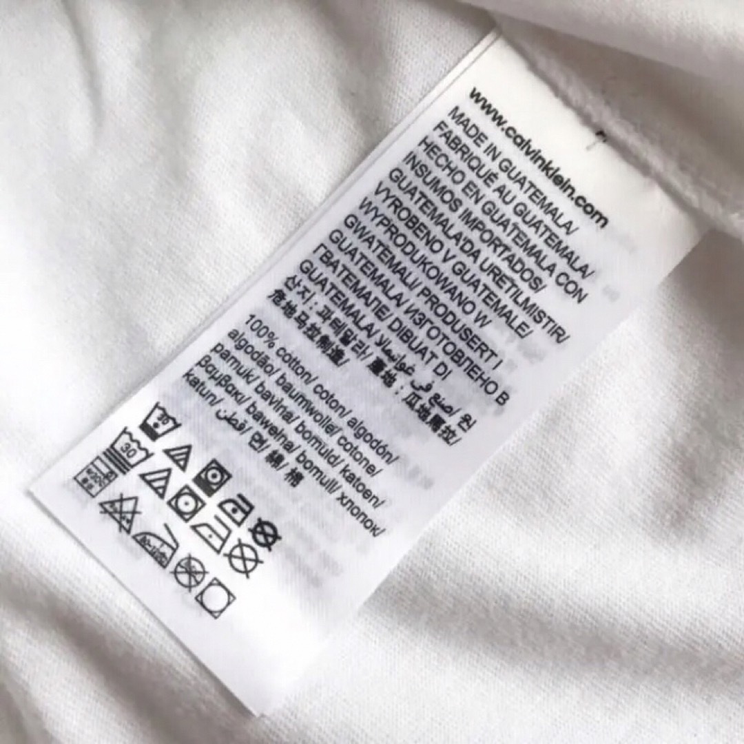 Calvin Klein(カルバンクライン)のレア 新品 カルバンクライン USA メンズ ロゴ Tシャツ 白 S 下着 メンズのトップス(Tシャツ/カットソー(半袖/袖なし))の商品写真