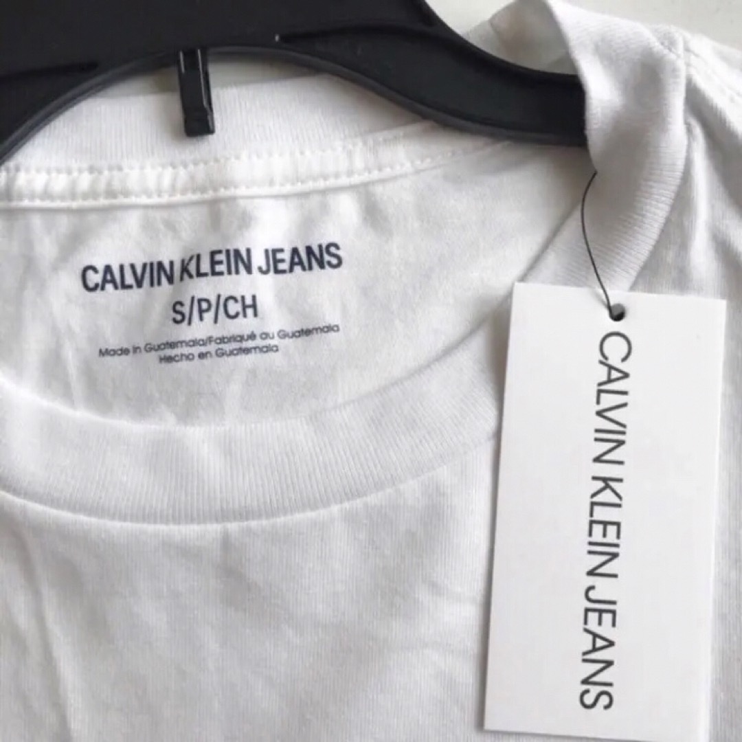 Calvin Klein(カルバンクライン)のレア 新品 カルバンクライン USA メンズ ロゴ Tシャツ 白 S 下着 メンズのトップス(Tシャツ/カットソー(半袖/袖なし))の商品写真