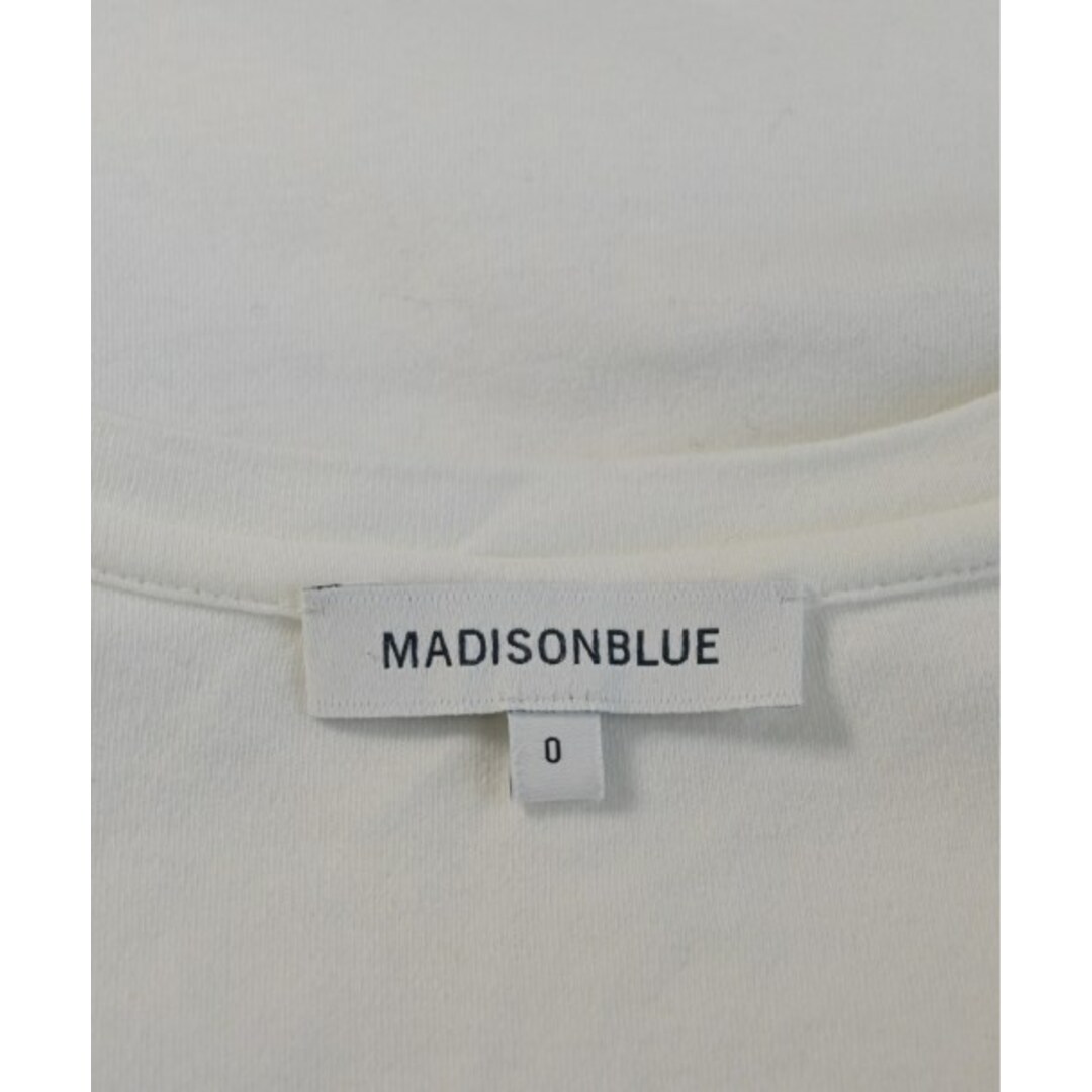 MADISONBLUE(マディソンブルー)のMADISON BLUE Tシャツ・カットソー 0(XS位) 白 【古着】【中古】 レディースのトップス(カットソー(半袖/袖なし))の商品写真