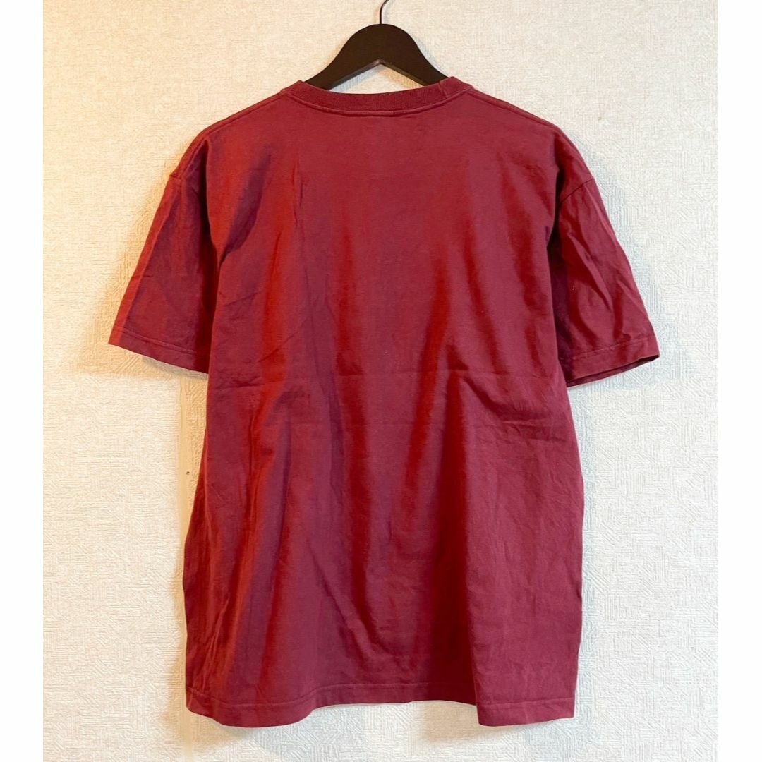 青山学院大学　半袖　Tシャツ　ロゴ　AOYAMA ワイン　XLサイズ　0301 メンズのトップス(Tシャツ/カットソー(半袖/袖なし))の商品写真