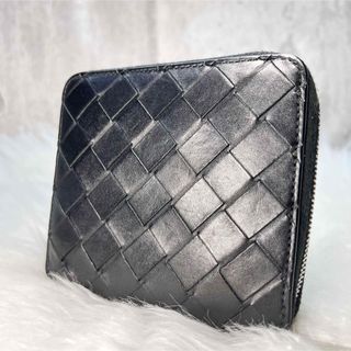 Bottega Veneta - 現行品 極美品 ボッテガヴェネタ コンパクトウォレット マキシイントレ ブラック