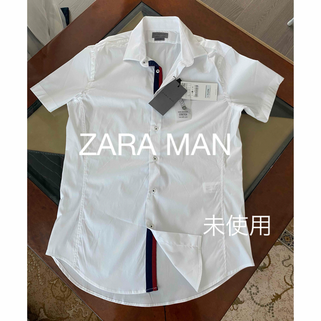 ZARA(ザラ)の未使用 ZARA MAN ザラマン スリムフィット  半袖シャツ メンズのトップス(シャツ)の商品写真