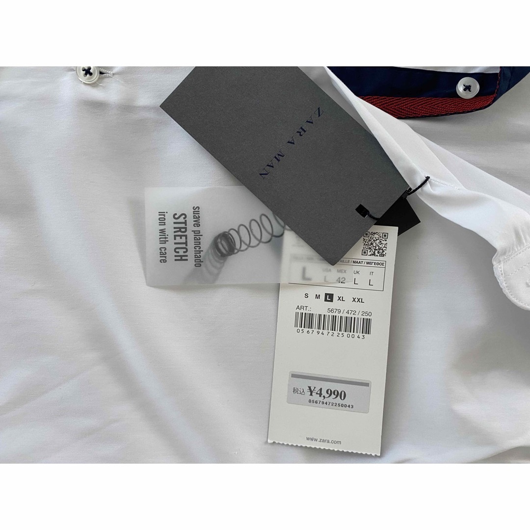 ZARA(ザラ)の未使用 ZARA MAN ザラマン スリムフィット  半袖シャツ メンズのトップス(シャツ)の商品写真