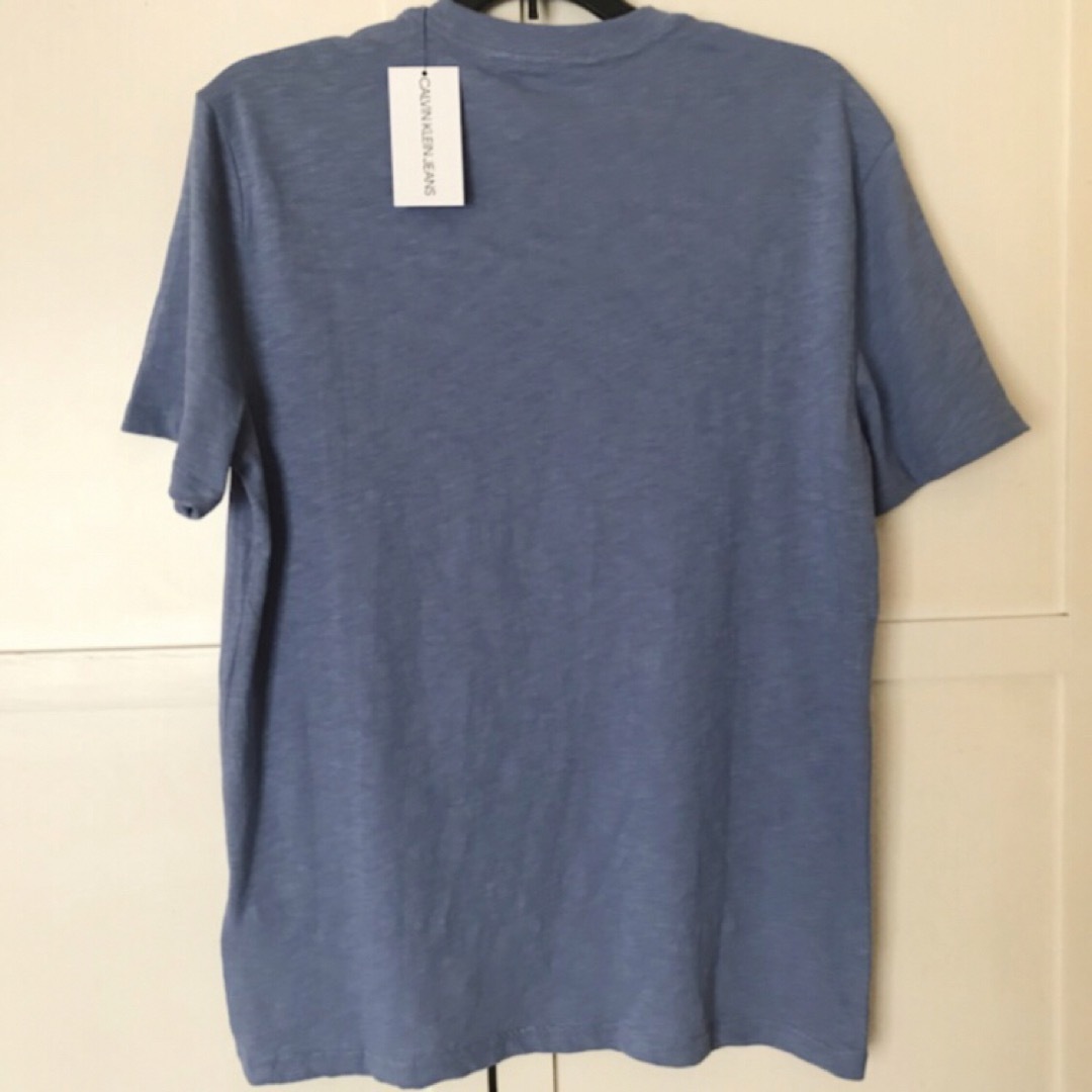 Calvin Klein(カルバンクライン)のレア 新品 カルバンクライン USA メンズ ロゴ Tシャツ 淡ブルー S 下着 メンズのトップス(Tシャツ/カットソー(半袖/袖なし))の商品写真