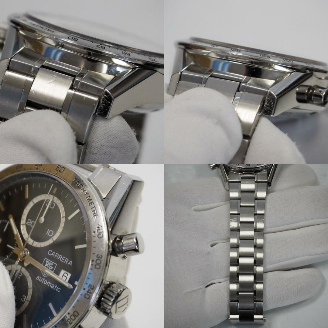TAG Heuer(タグホイヤー)のタグホイヤー 腕時計 カレラ キャリバー 16 CV2016-2 自動巻き SS ブラック系文字盤 Th962301 中古 メンズの時計(腕時計(アナログ))の商品写真