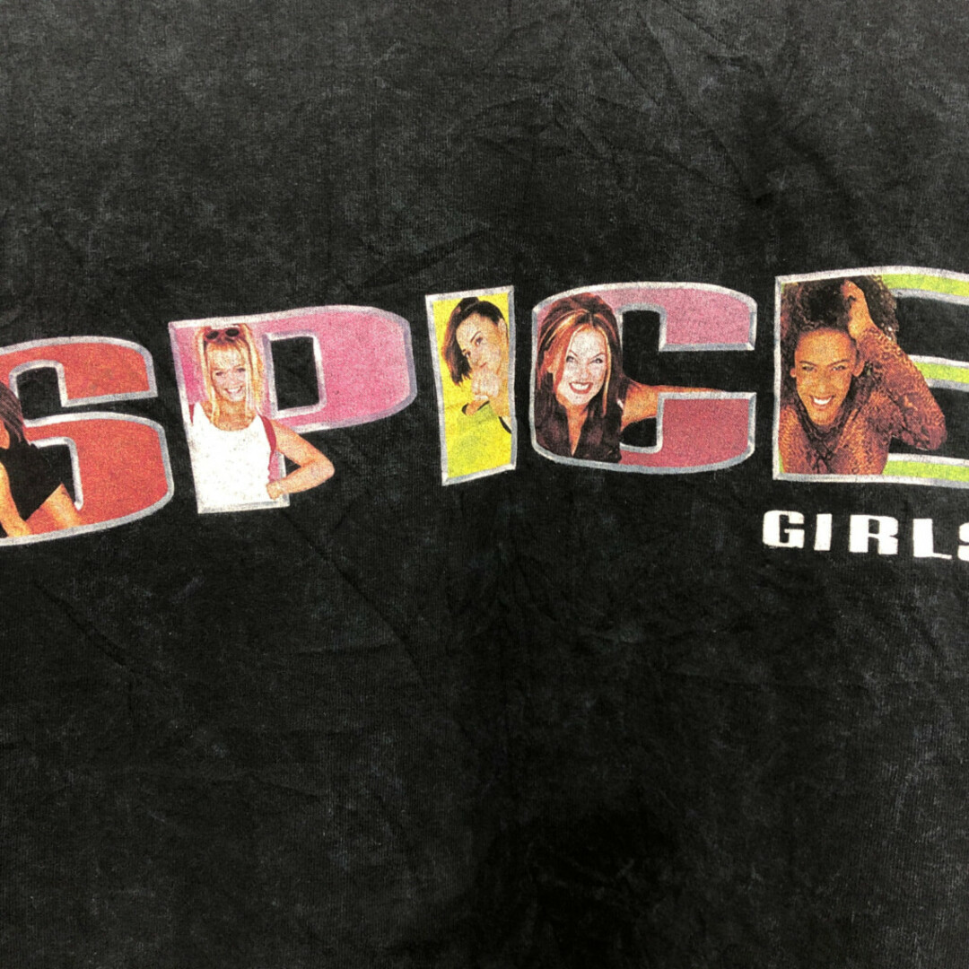 SPICE GIRLS スパイスガールズ 半袖Ｔシャツ ブラック (メンズ 28) 中古 古着 Q6494 メンズのトップス(Tシャツ/カットソー(半袖/袖なし))の商品写真
