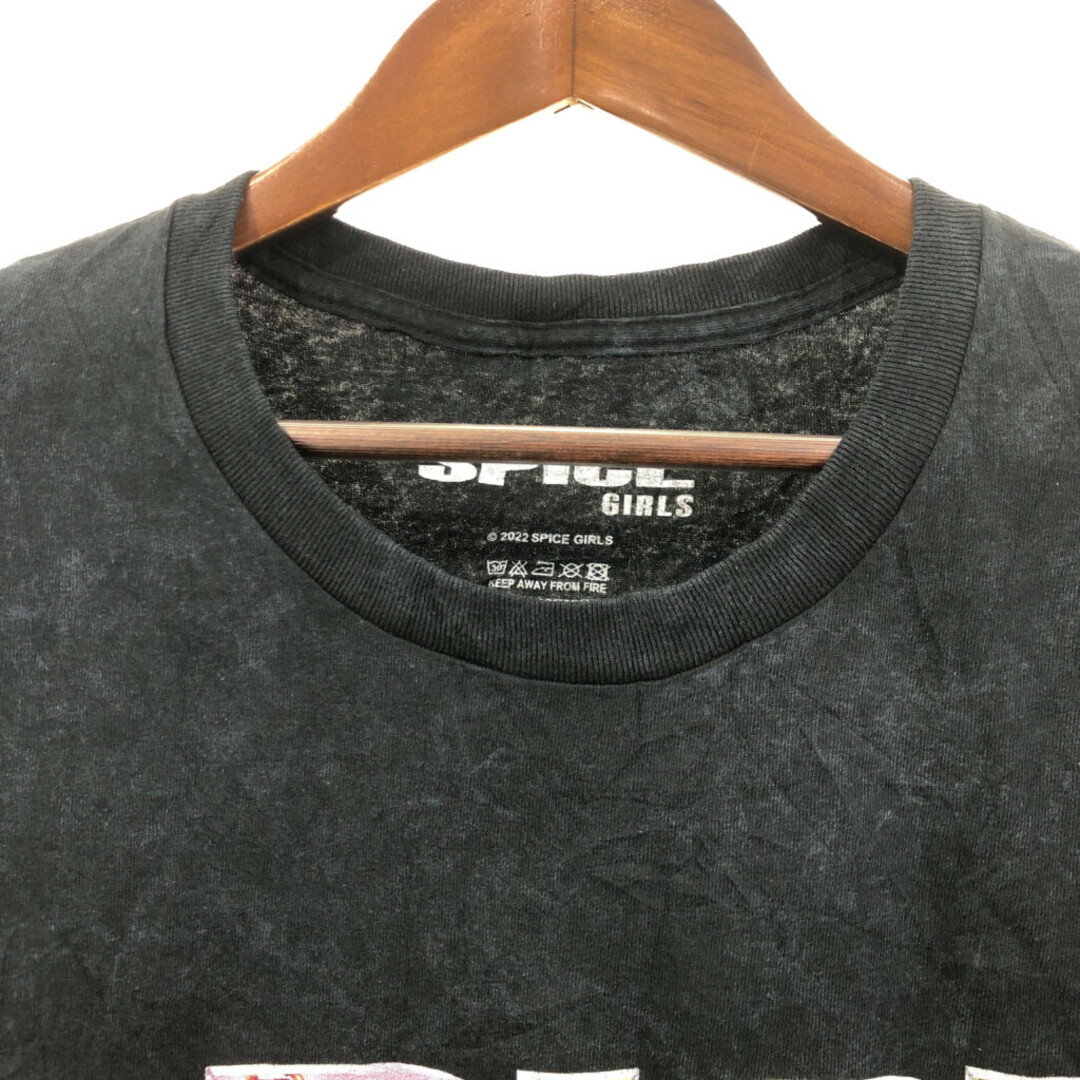 SPICE GIRLS スパイスガールズ 半袖Ｔシャツ ブラック (メンズ 28) 中古 古着 Q6494 メンズのトップス(Tシャツ/カットソー(半袖/袖なし))の商品写真