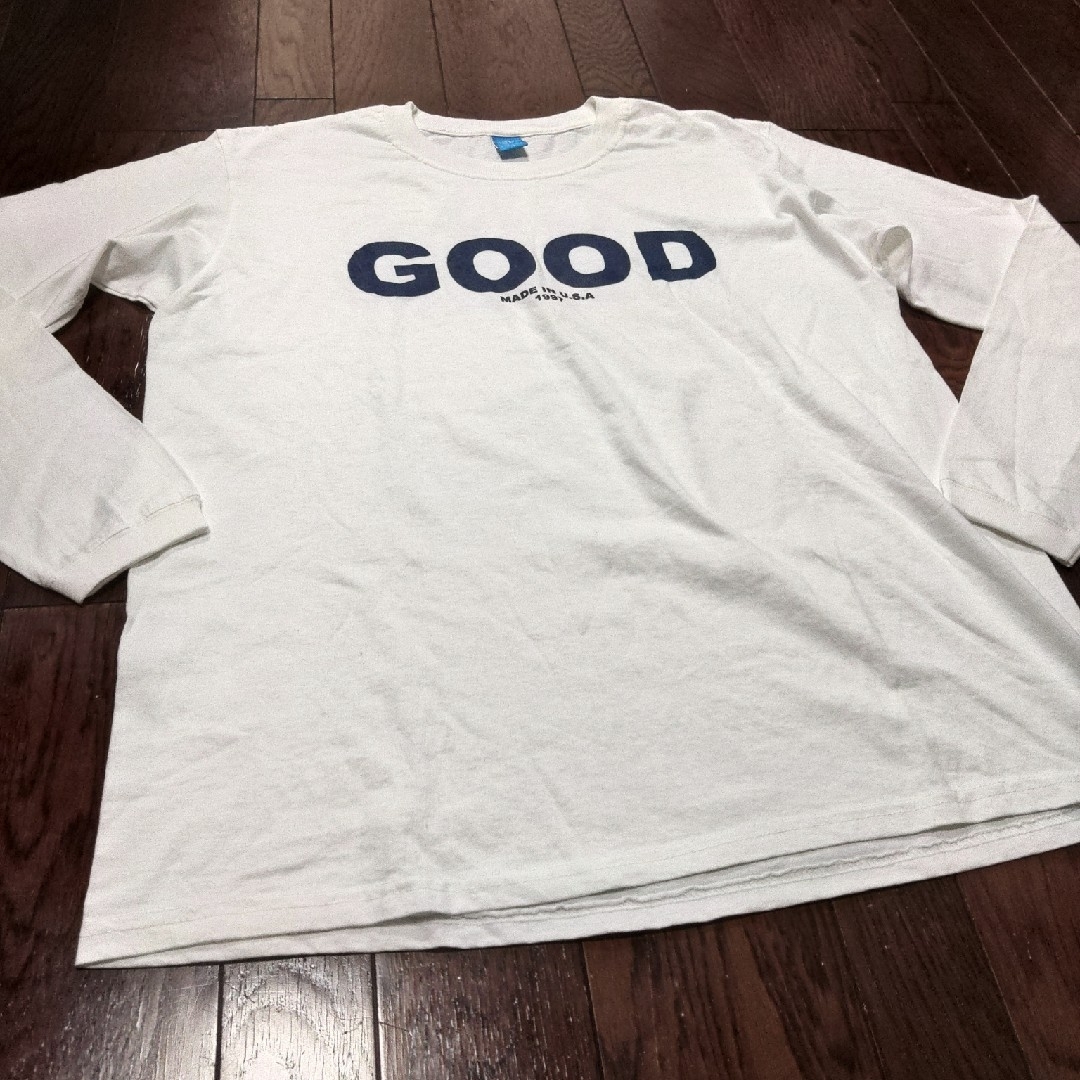 Good On(グッドオン)のGOOD ON ロンT　XL　白 メンズのトップス(Tシャツ/カットソー(七分/長袖))の商品写真