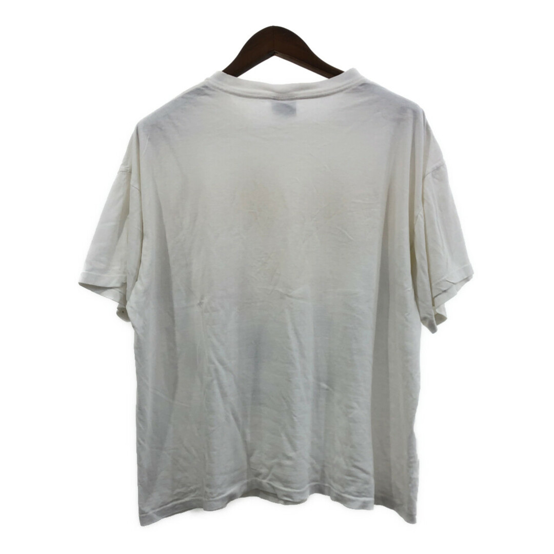 90年代 USA製 NFL ピッツバーグ・スティーラーズ 半袖Ｔシャツ プロチーム ロゴ ホワイト (メンズ XL) 中古 古着 Q6495 メンズのトップス(Tシャツ/カットソー(半袖/袖なし))の商品写真