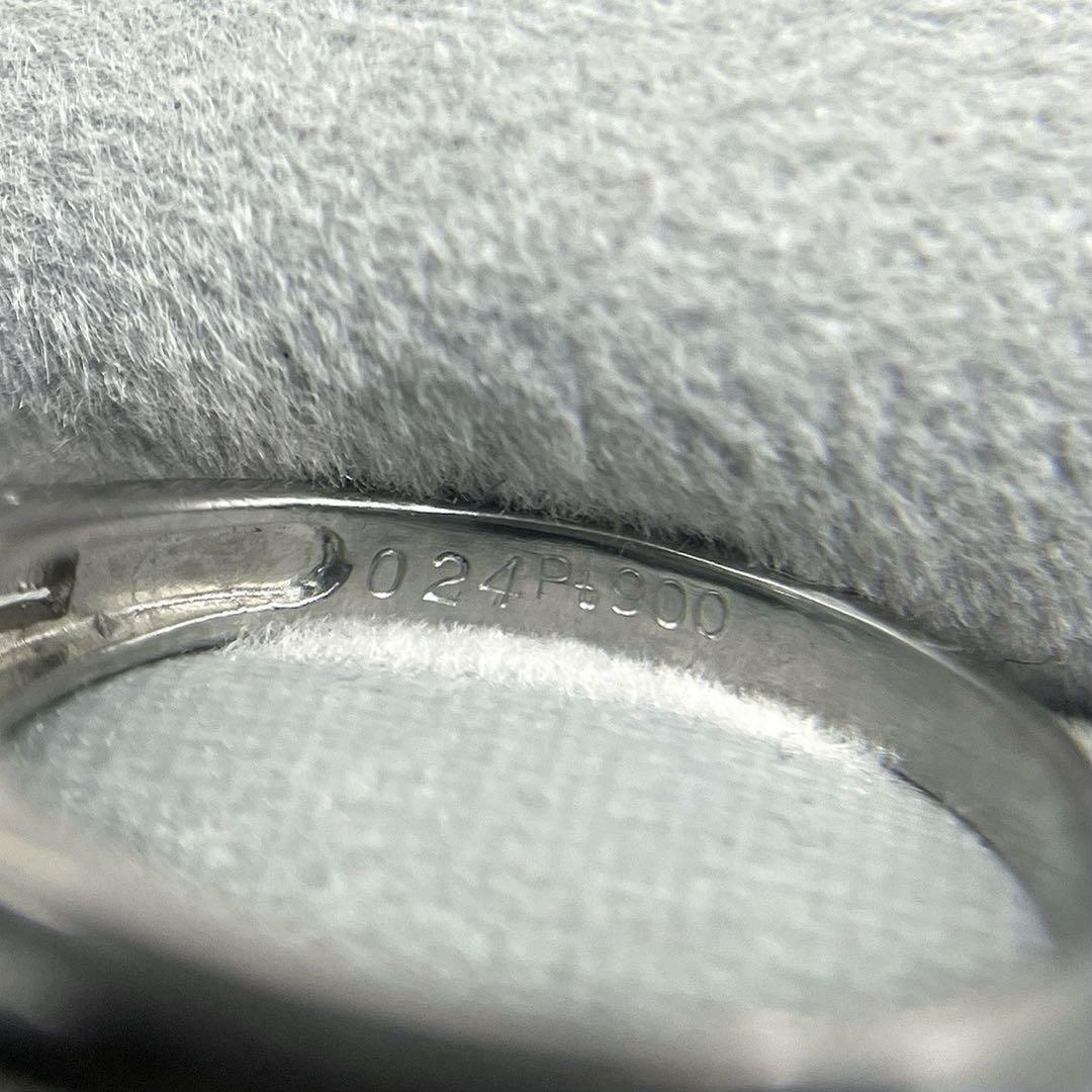 JD331★高級 コロンビア産エメラルド0.45ct ダイヤ pt リング 鑑付 レディースのアクセサリー(リング(指輪))の商品写真